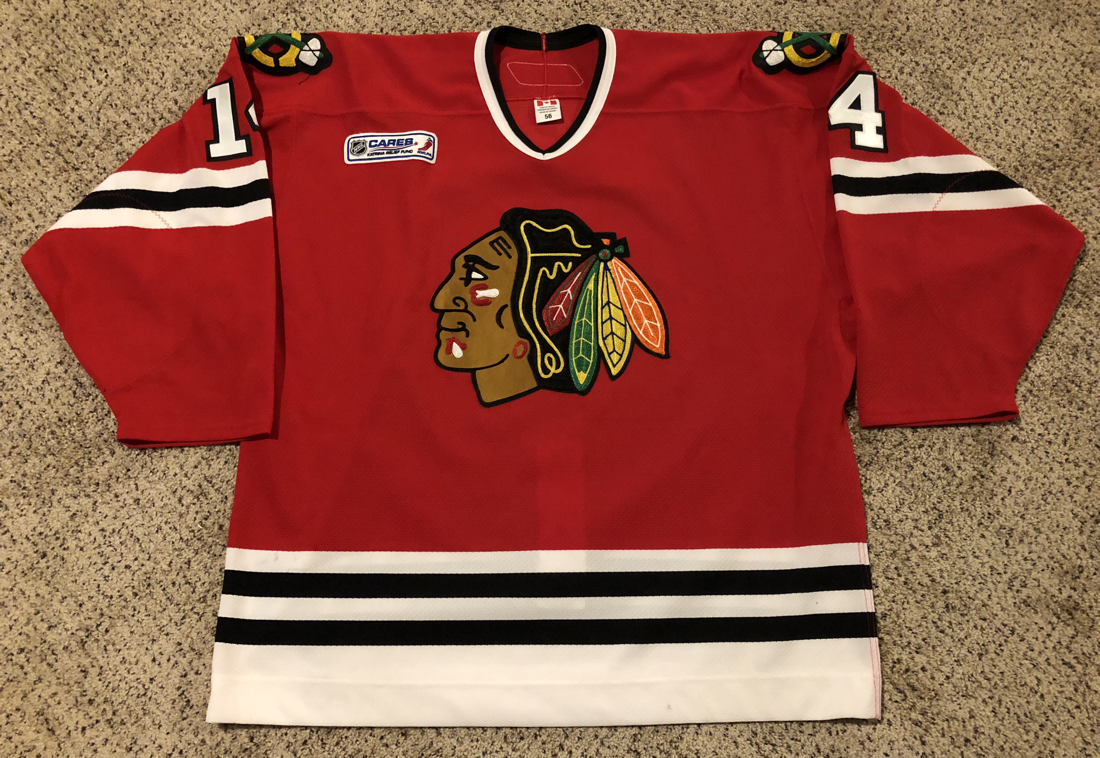 Vintage Chicago Blackhawks Reebok Jersey Red NHL Jersey 