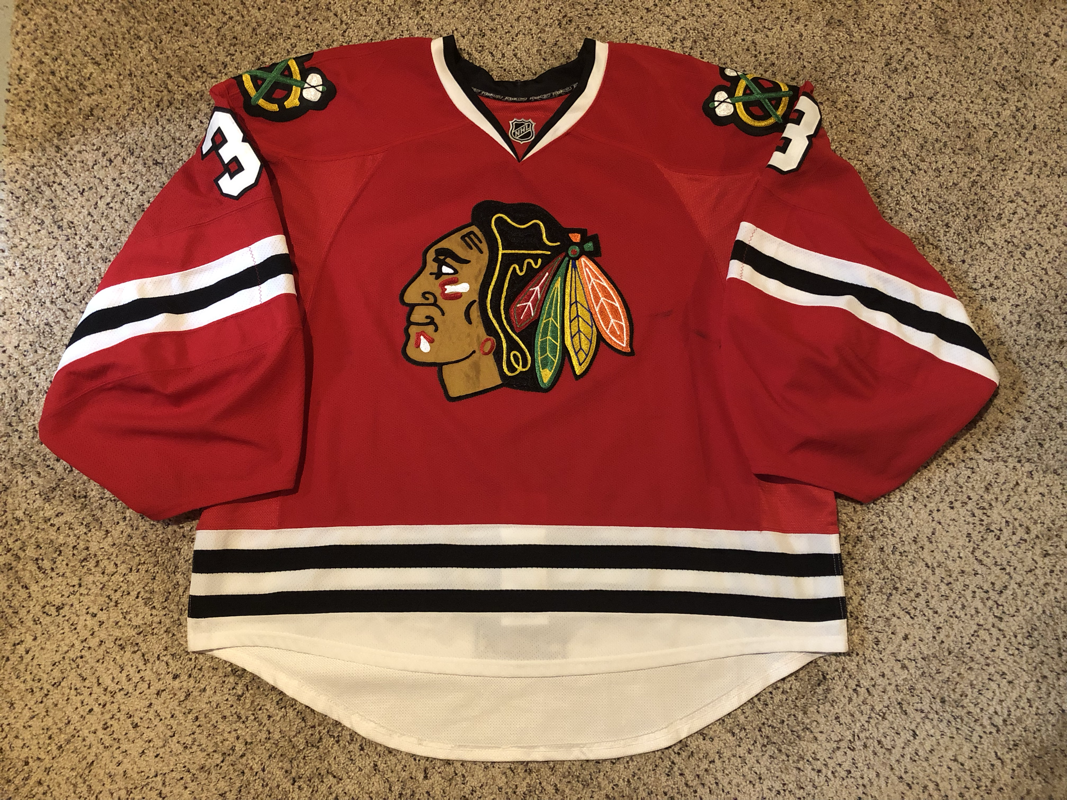 Chicago Blackhawks 1953-54 jersey artwork, This is a highly…