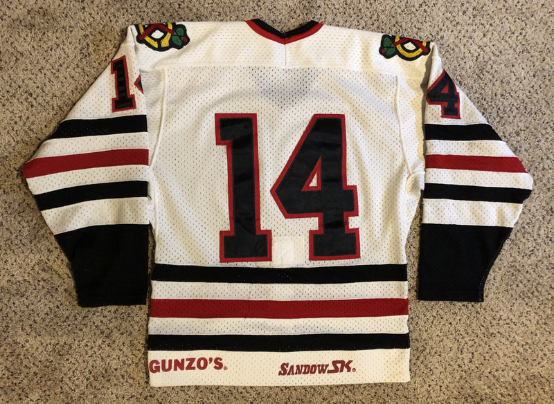 Chicago Blackhawks 1953-54 jersey artwork, This is a highly…